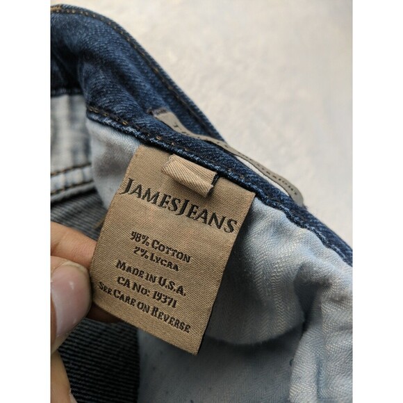 Dry Aged & Cured James Jeans Dark Wash TRAVIS THE STRAIGHT Button Fly Made in US - Picture 7 of 14